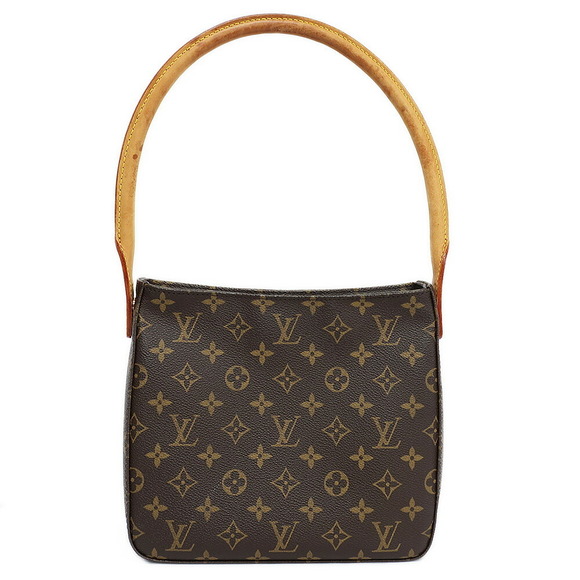 Louis Vuitton Looping MM Shoulder Bag Top Handle Brown Leather - Picture 2 of 10